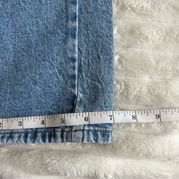 Garage Women's Low Rise Straight US00 Blue Denim Jeans - Picture 6 of 9